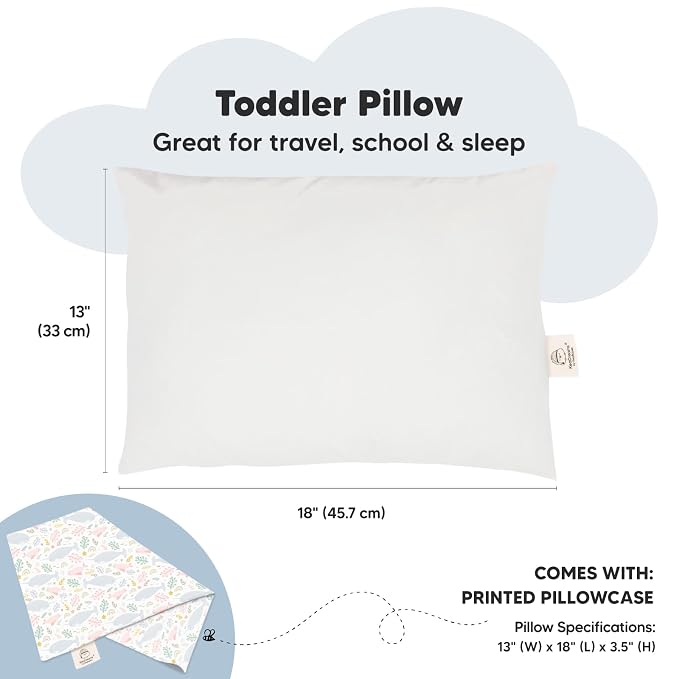 Toddler Pillow with Pillowcase - Image 3