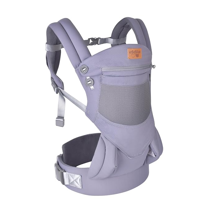 Baby Carrier Newborn to Toddler, Ergonomic Safe Soft Breathable Infant Carrier by vrbabies