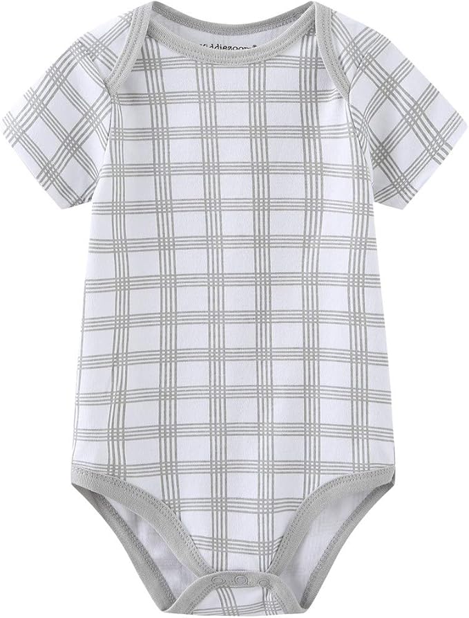 Kiddiezoom Newborn Baby Unisex Cotton One-Piece Bodysuits Baby Gift 5-Pack Baby - Image 3