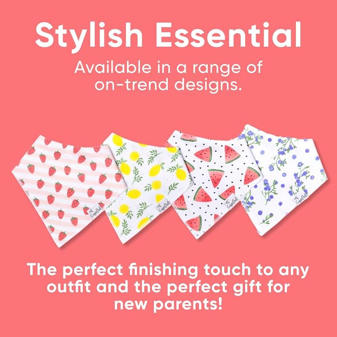 Copper Pearl 4 Pack Soft Cotton Baby Bibs - Image 6