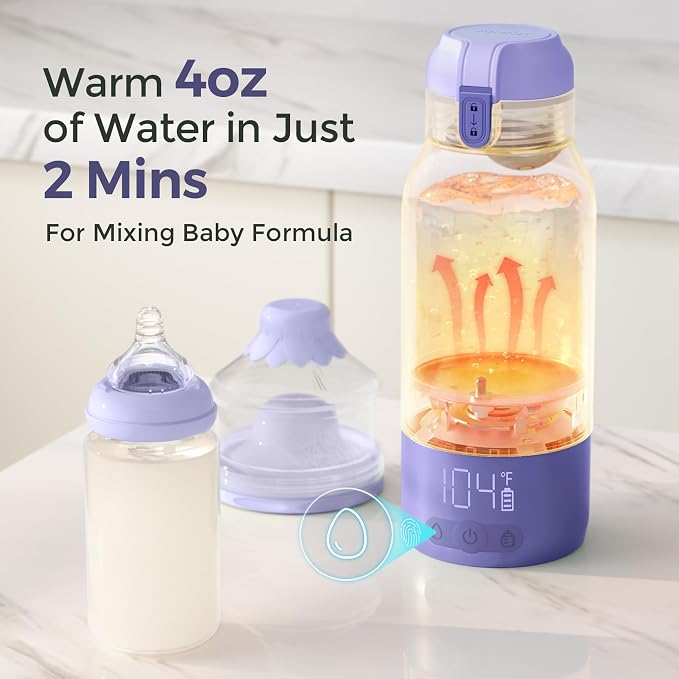 Momcozy Portable Milk Warmer for Travel – Dual Heating Modes for Breast Milk & - Image 3
