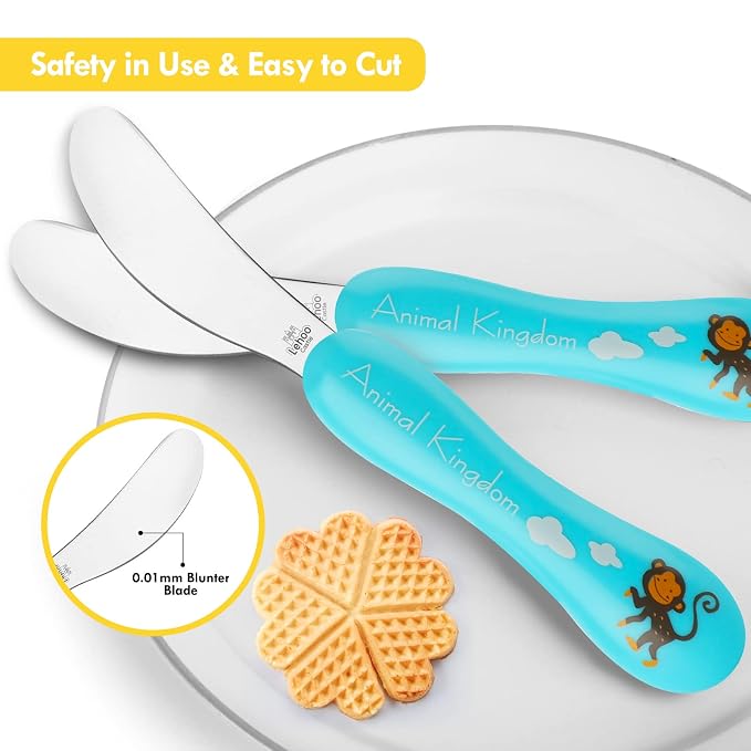 Lehoo Castle 6 Pieces Toddler Utensils, Kids Silverware - Image 3