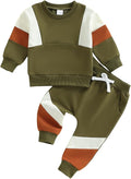 Kupretty Toddler Baby Boy Fall Winter Clothes Color Block Long Sleeve by Kupretty