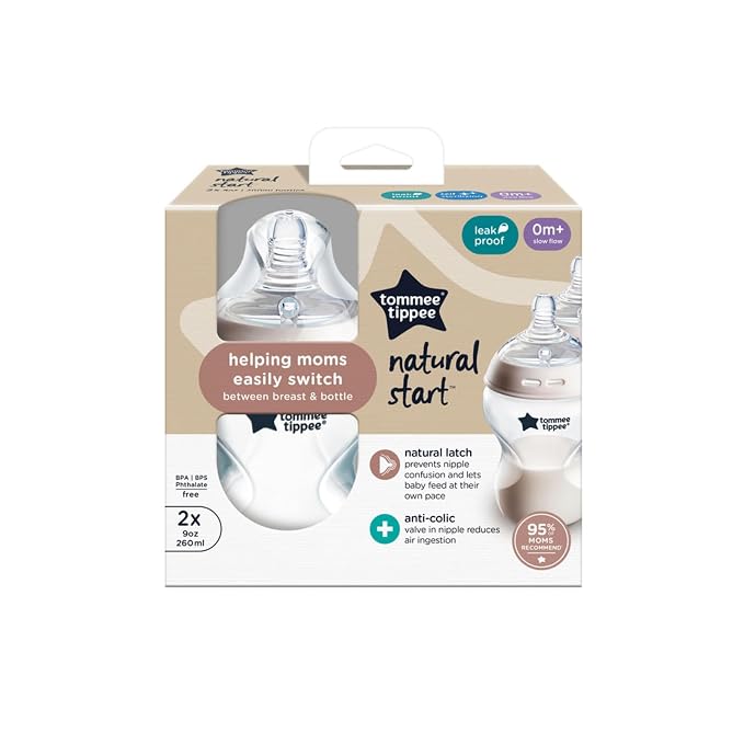 Tommee Tippee Natural Start Anti-Colic 9 oz BPA Free Baby Bottles, 0+ Months - Image 9