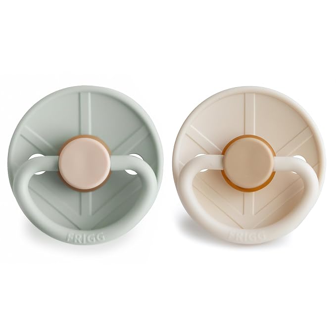 FRIGG Little Viking Natural Rubber Baby Pacifier 2-Pack | Made in Denmark | - Image 2