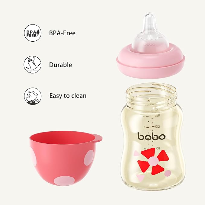 YOHKOH PPSU Baby Bottle Wide Neck, Newborn Anti-Colic Baby Bottle - Image 6