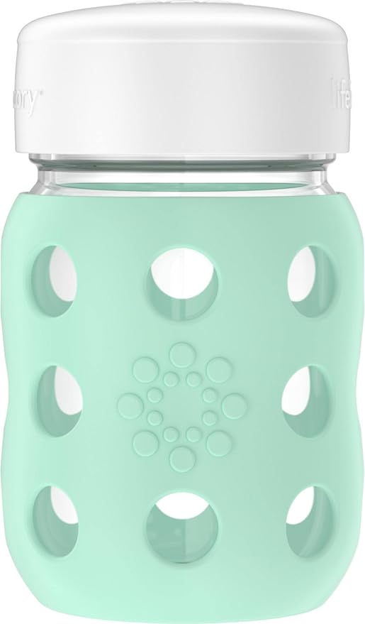 Lifefactory 8-Ounce Wide Neck Glass Baby Bottle by Lifefactory