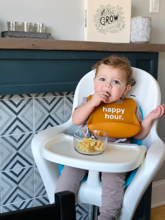 Denver James Silicone Feeding Bibs | Dishwasher Safe. Waterproof. Adjustable. - Image 9