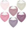 Muslin Baby Bibs, Soft Triangular Baby Bandana Drool Bibs by NISXABEBE