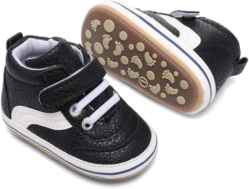 Clowora Baby Boys Girls Shoes Non-Slip Rubber Sole Sneakers Infant First - Image 3