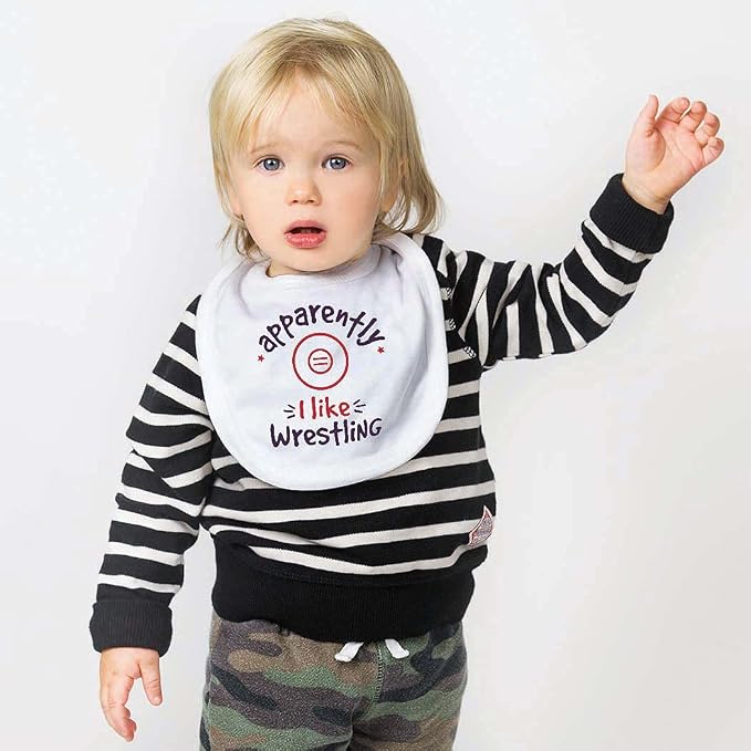ChalkTalkSPORTS Wrestling Baby & Infant Bibs | Soft Microfiber Wrestle Baby Bibs - Image 2