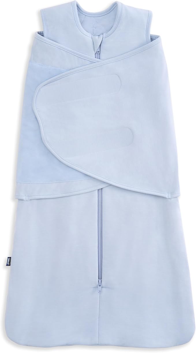 HALO SleepSack SuperSoft Swaddle, Cozy Bamboo Viscose, 3-Way Adjustable Swaddle by HALO