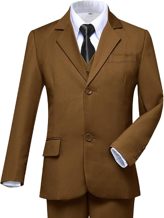 Boys Suit for Kids Tuxedo Suits for Wedding Formal Suit Set Toddler Boy Dress - Image 3