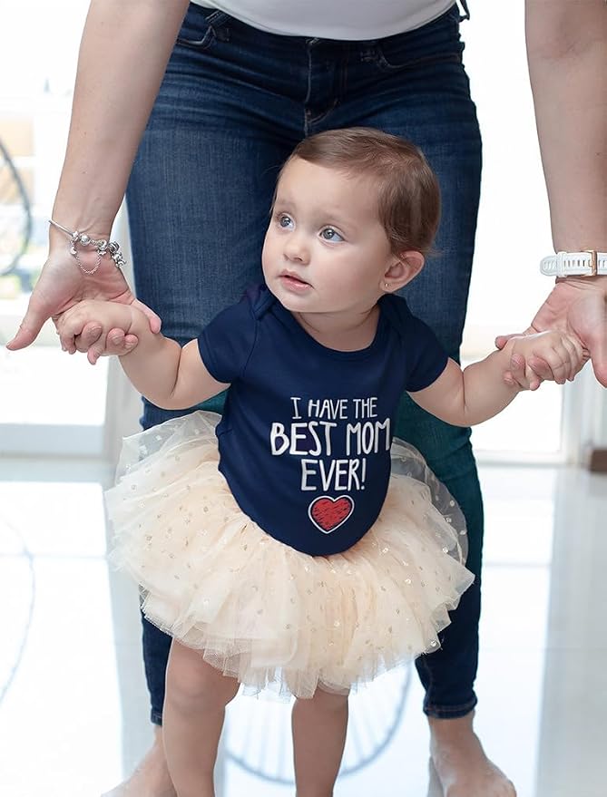 Tstars I Have the Best Mom Ever Baby Bodysuit Newborn Outfit Gift - Image 3