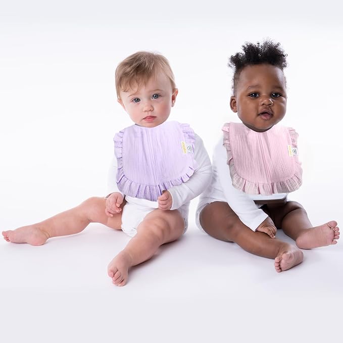 usakinon® 100% Organic Muslin Cotton Baby Bibs 2 Pack – Soft, Absorbent & Safe - Image 8