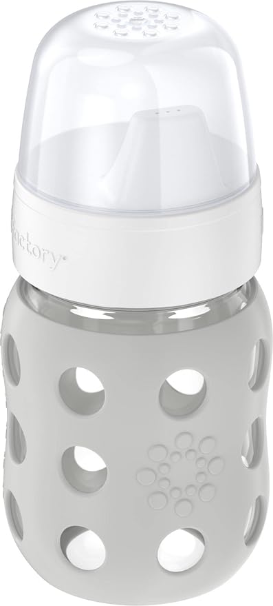 Lifefactory 8-Ounce Wide Neck Glass Baby Bottle - Image 2