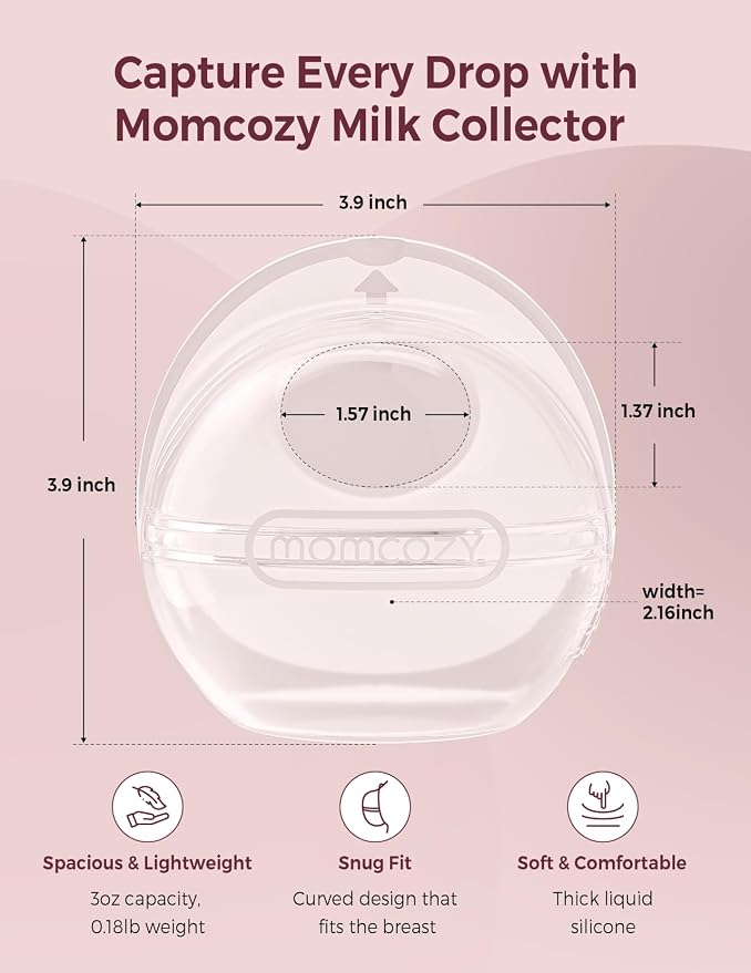 Momcozy Breast Milk Collector, Milk Collectors - Image 3