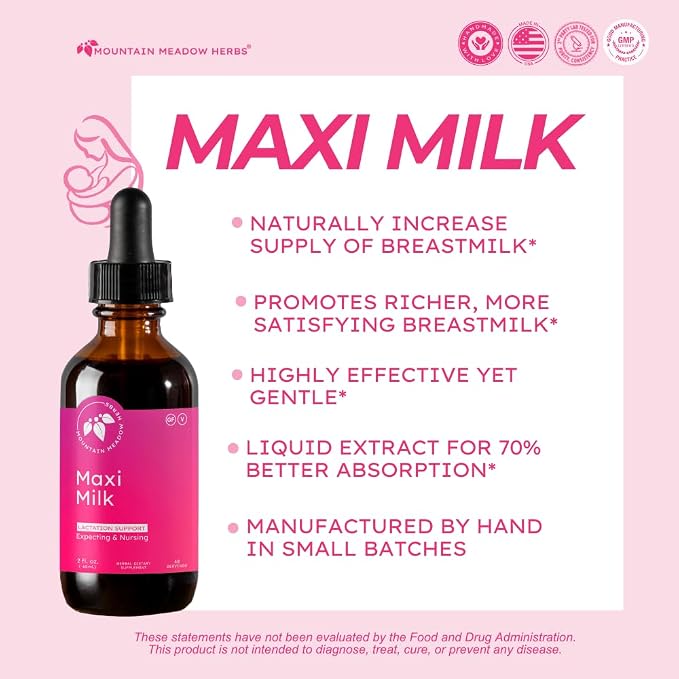 Mountain Meadow Herbs Maxi-Milk- Natural Liquid Lactation Support to Increase - Image 2