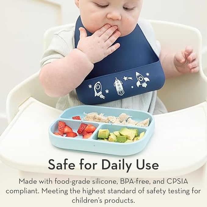 Bella Tunno Little Bites Bib – Silicone Baby Bibs - Image 5