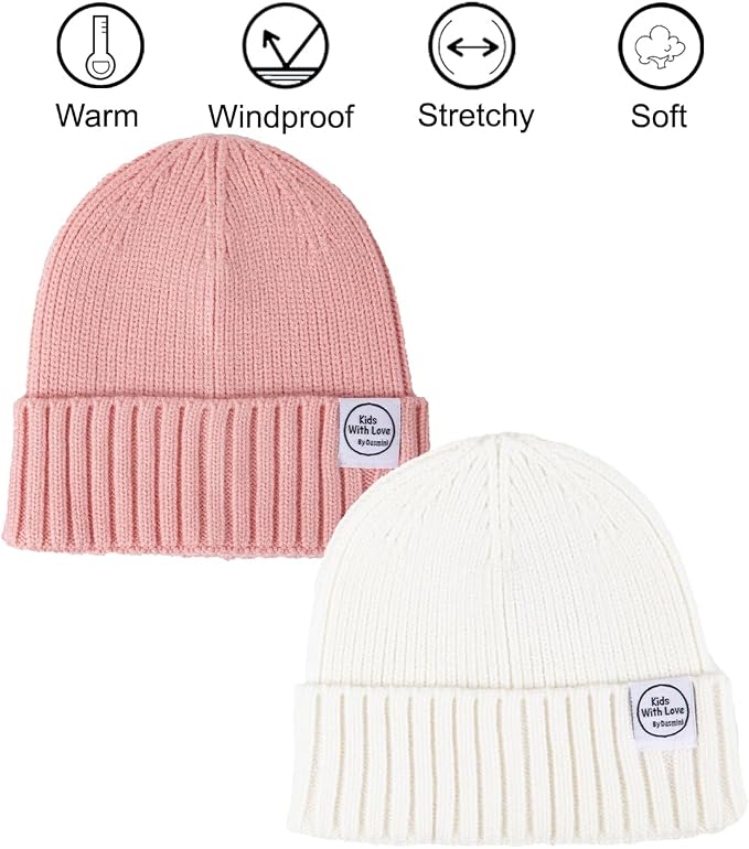 Baby Beanie Toddler Winter Hat Infant Babies Newborn Kids Beanies Knit Hats - Image 2
