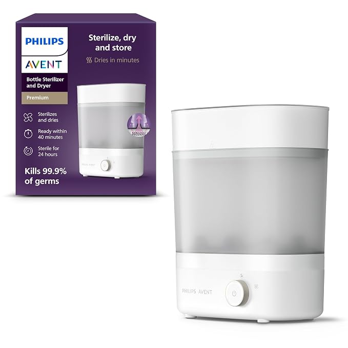 Philips Avent Baby Bottle Sterilizer and Dryer Premium, Removes 99, 9% of - Image 7