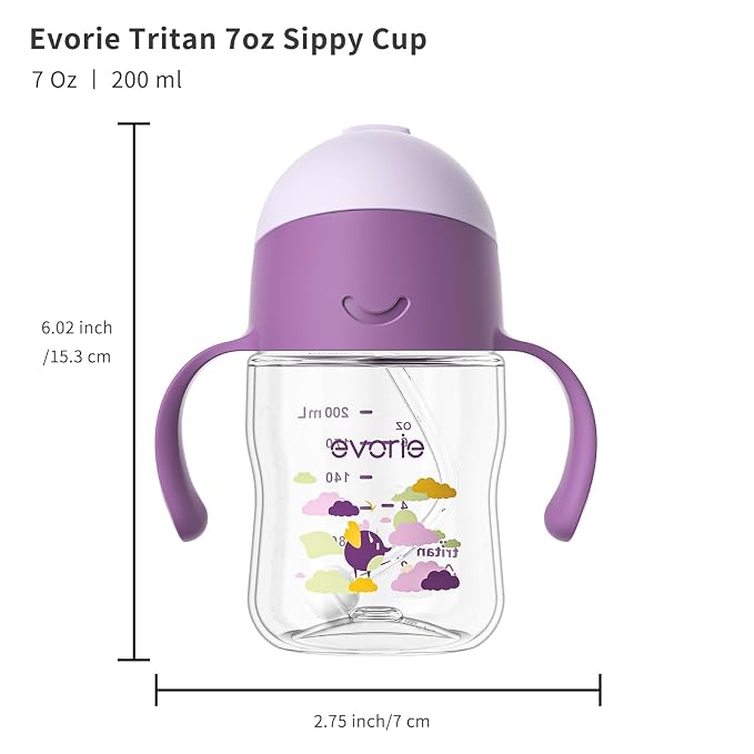 Evorie Tritan Weighted Straw Sippy Cup - Image 8