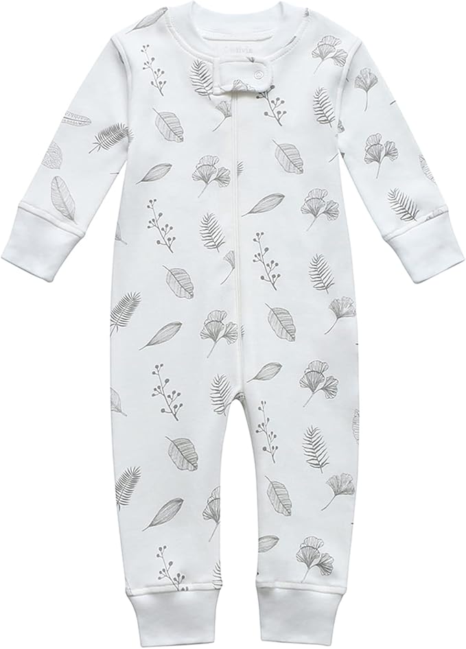 Owlivia Organic Cotton Baby Boy Girl Zip up Sleep 'N Play Pjs, Long Sleeve by Owlivia