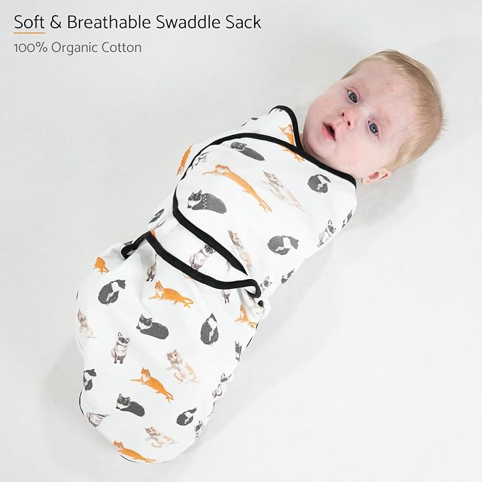 LollyBanks Baby Swaddles, 100% Organic Cotton Swaddle - Image 2