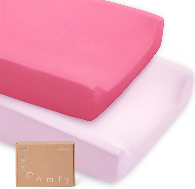 Supersoft Diaper Changing Pad Covers, Hypoallergenic Stretchy Changing Table by PurComfy