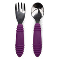 Bumkins Toddler Utensils, Kids Size Fork and Spoon Set, Silicone and by Bumkins