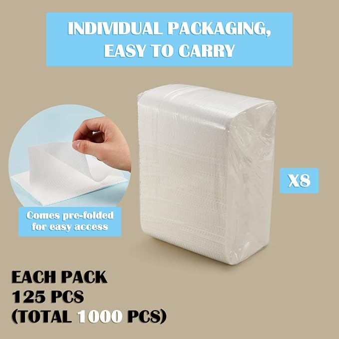 Mixweer 1000 Pack Baby Disposable Changing Pads Quick Absorb Diaper Changing - Image 5