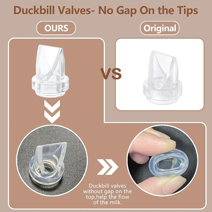 6pcs Duckbill Valves and 4pcs Silicone Diaphragms Compatible - Image 6