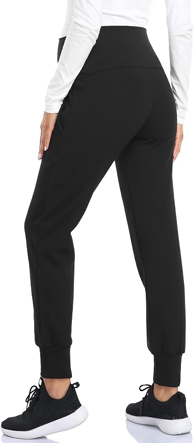 AMPOSH Women's Maternity Pants Stretchy Lounge Workout Pants Casual Loose Comfy - Image 5