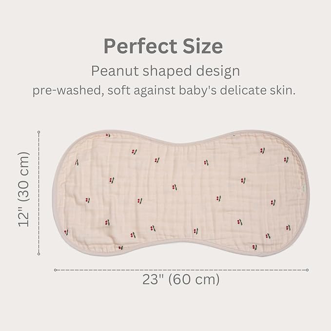 Ali+Oli 2-pk Muslin Burp Cloths - Image 3