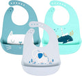 Baby Silicone Feeding Bibs by YINGJEE