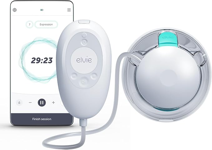 Elvie Stride 2 Hospital-Grade, App-Controlled Single Breast Pump by Elvie