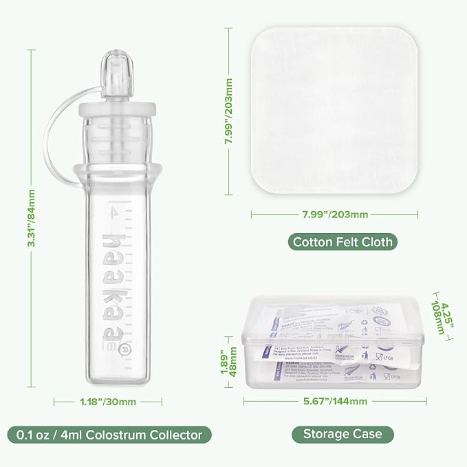 haakaa Gen.1 Manual Breast Pump 100ml/4oz. & 4ml Colostrum Collectors Combo - Image 9