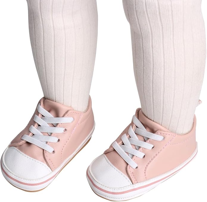 LONSOEN Baby Girls Boys Loafers Prewalker Dress Crib Shoes - Image 6