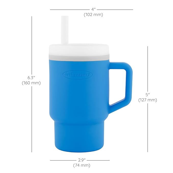 Infantino My 1st Tumbler, Silicone Sippy Cup - Image 6