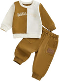 Kupretty Toddler Baby Boy Fall Winter Clothes Color Block Long Sleeve by Kupretty