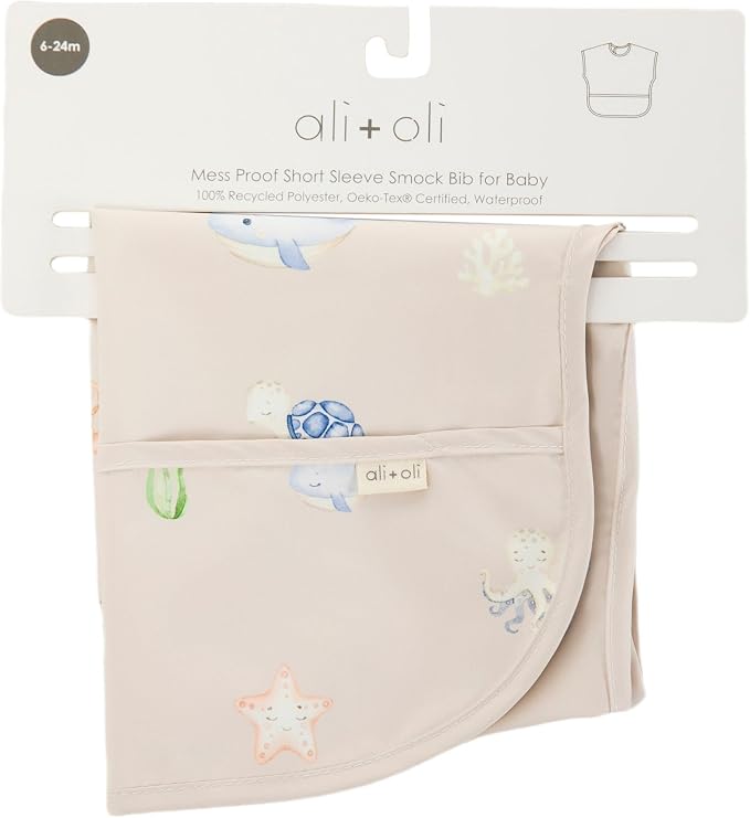 Ali+Oli Smock Bibs for Babies, BPA-Free Oeko-Tex Certified, Waterproof Baby - Image 6