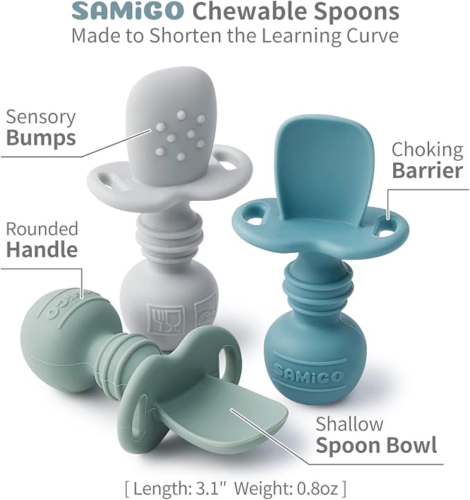 SAMiGO Silicone Baby Utensils - Image 3