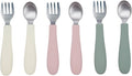 WeeSprout Toddler Utensils, 3 Forks & 3 Spoons, 18/8 Stainless Steel & Food by WeeSprout