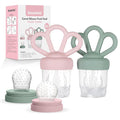 Bessentials Carrot Baby Fresh Fruit Food Feeder & 2 Pack Silicone Mesh Feeders by Bessentials