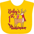 inktastic Baby's First Christmas Baby Bib by Inktastic