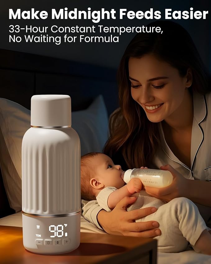 Portable Bottle Warmer for Travel, 2.5 Min Fast Heating for Breast Milk and - Image 3