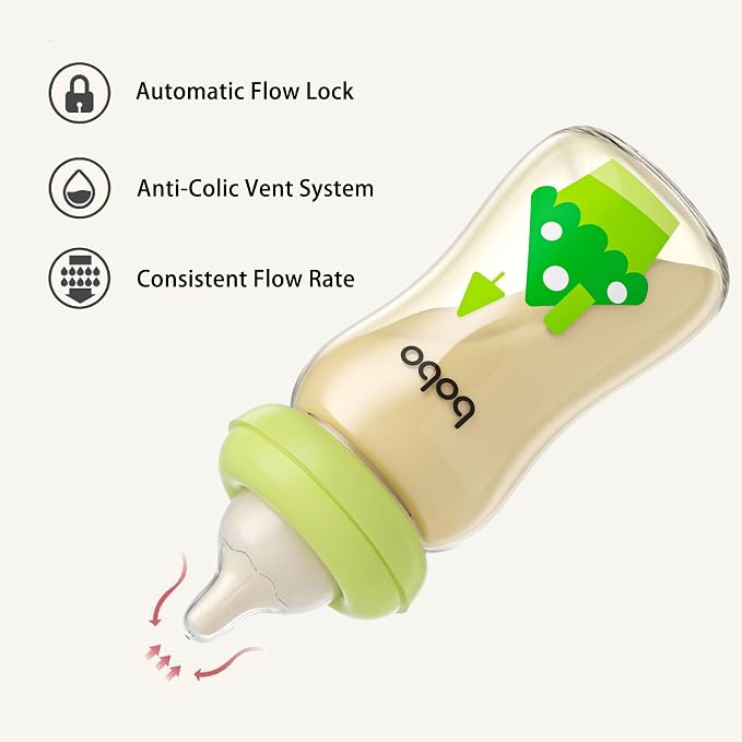 YOHKOH PPSU Baby Bottle Wide Neck, Newborn Anti-Colic Baby Bottle - Image 5