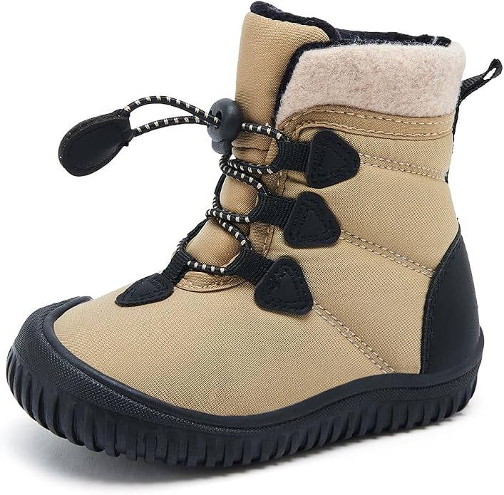 BMCiTYBM Toddler Baby Winter Snow Boots Boy Girl Faux Fur Warm Non Slip First - Image 2