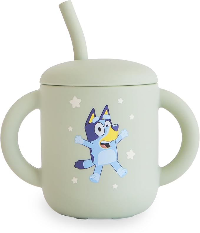 mushie x Bluey 100% Silicone Training Cup & Straw by mushie