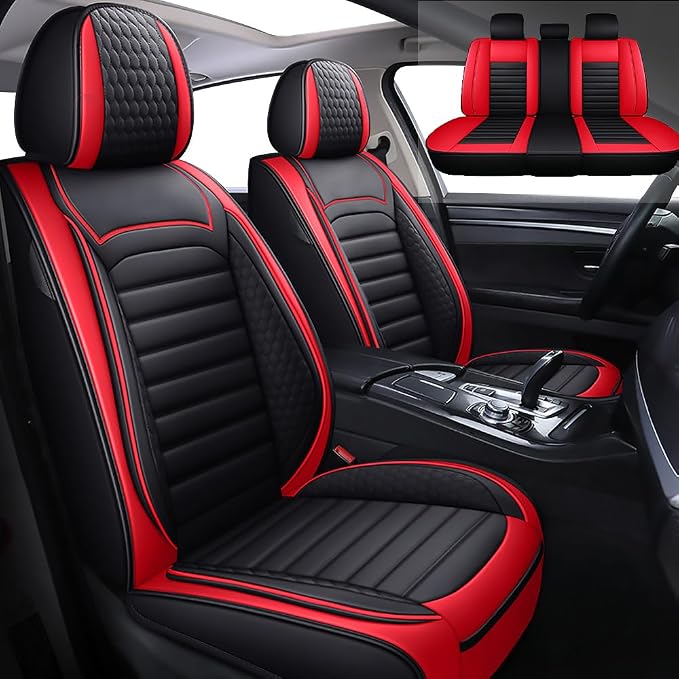 Leather Car Seat Covers for Toyota Corolla 2006-2024, Car Seat Covers Full Set by BLAWIWAL